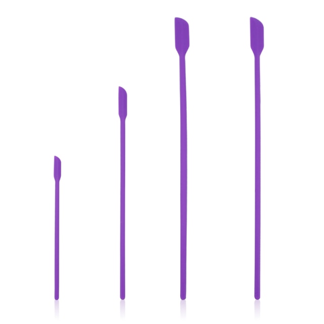 4pcs/set Silicone Scraper Lengthened Jam Spatula Cosmetic Bottle Spatula Fruit Sauce Scraper Kitchen Utensils Accessories