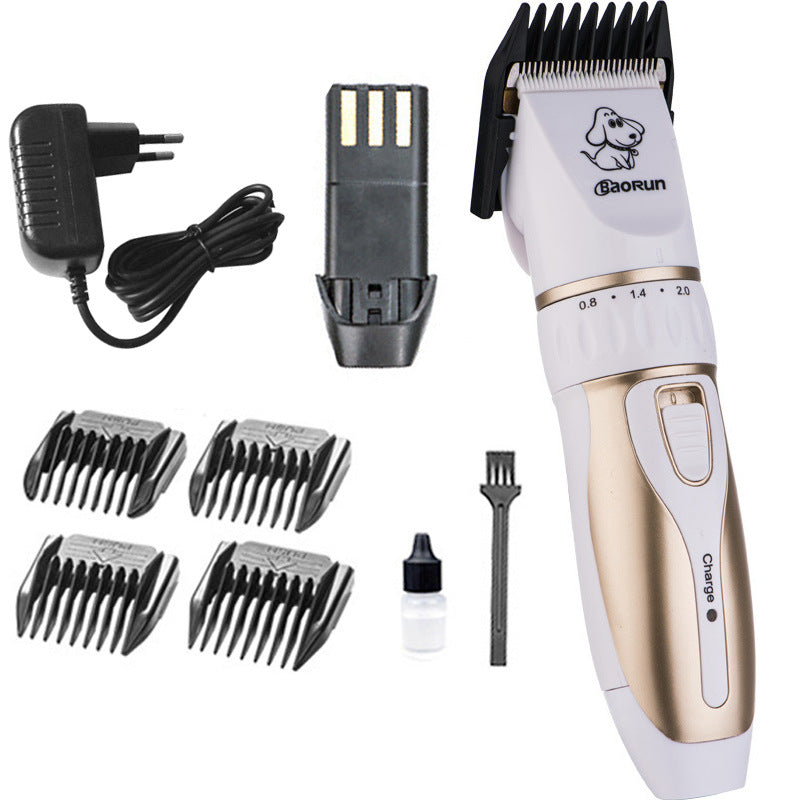 Dog and Dog Shaver Pet Hairdresser Charging Electric Push-shear Cat and Dog Hair Beauty Scissors Ceramic Hair Cutter Head