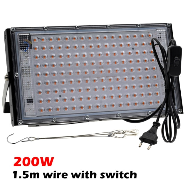 Full Spectrum LED Grow Light With Stand AC220V Phyto Lamp With On/Off Switch For Greenhouse Hydroponic Plant Growth Lighting