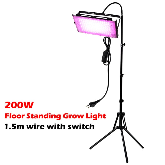 Full Spectrum LED Grow Light With Stand AC220V Phyto Lamp With On/Off Switch For Greenhouse Hydroponic Plant Growth Lighting