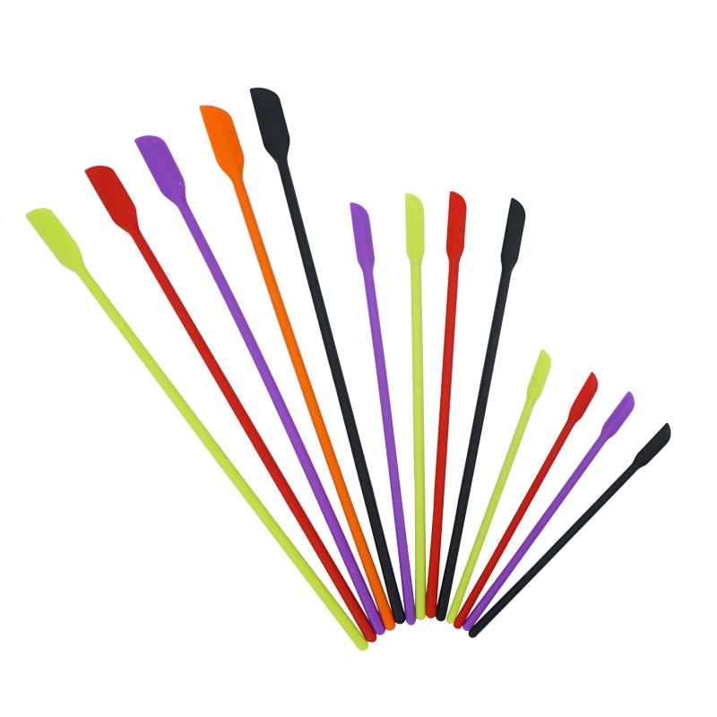 4pcs/set Silicone Scraper Lengthened Jam Spatula Cosmetic Bottle Spatula Fruit Sauce Scraper Kitchen Utensils Accessories