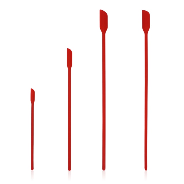 4pcs/set Silicone Scraper Lengthened Jam Spatula Cosmetic Bottle Spatula Fruit Sauce Scraper Kitchen Utensils Accessories