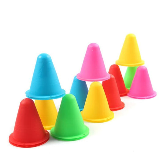 10pcs/lot Skating Marker Cones Roller Football Soccer Marker Cup Speed Training Equipment Slalom Roller Skate Pile Marking Cup